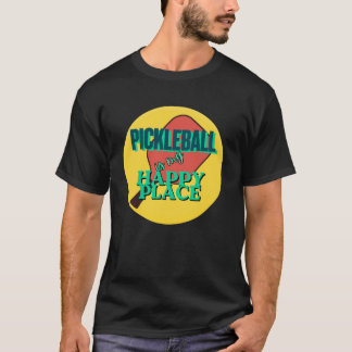 Pickleball ist mein glücklicher Ort Humor T-Shirt