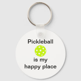 Pickleball ist mein glücklicher Ort Schlüsselanhänger
