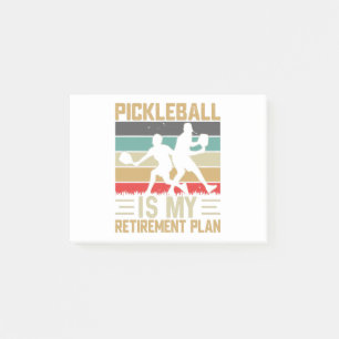 Pickleball ist mein Rentenplan Funny Pickleball Post-it Klebezettel