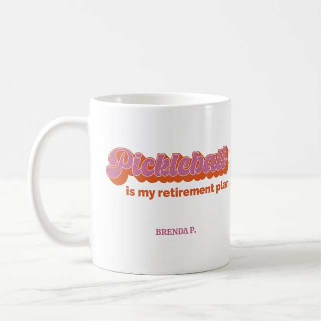 Pickleball ist mein Rentenplan Kaffeetasse (Links)