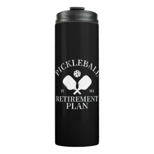 Pickleball ist mein Rentenplan Thermosbecher