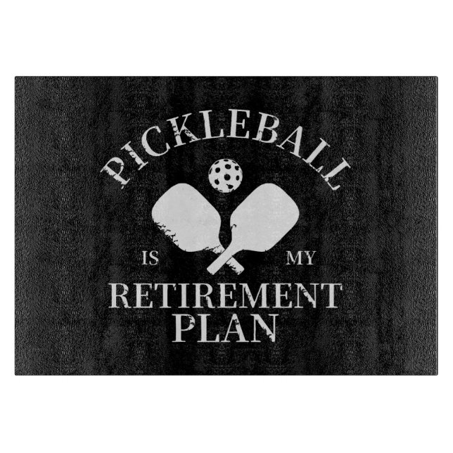 pickleball ist meine Pflanze in Rente Schneidebrett (Vorderseite)