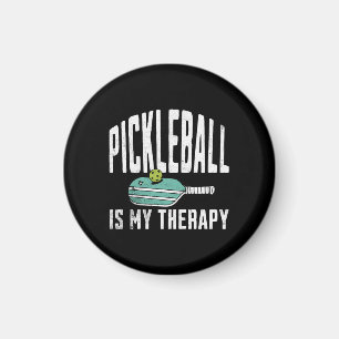 Pickleball ist meine Therapie Pickle Ball Vintage Magnet