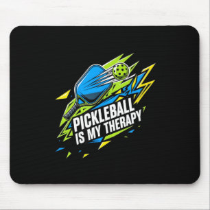 Pickleball ist Therapie lustiges Paddle-Ball-Spiel Mousepad