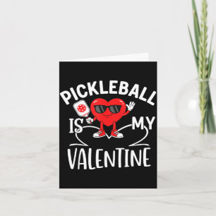 Pickleball ist valentinstag pickleball herz frau karte