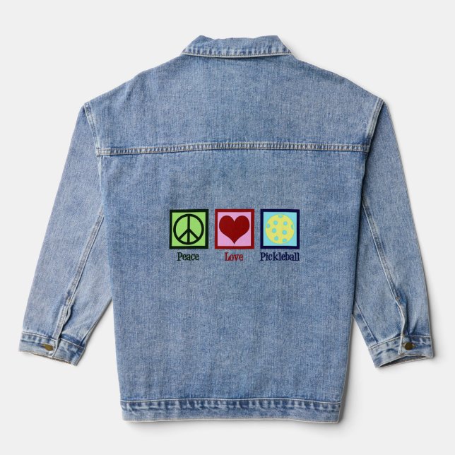 Pickleball Jeansjacke (Rückseite)