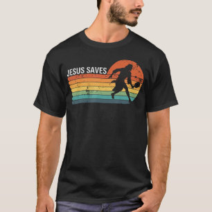 Pickleball Jesus Rettet Vintage Retro Christlich T-Shirt