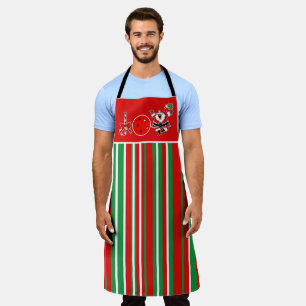 Pickleball Joshire Party Red Green Santa Schürze
