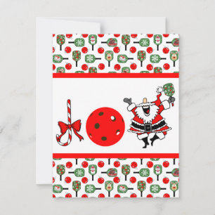 Pickleball Joy Christmas Party Santa Paddles Einladung