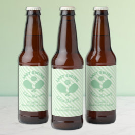 Pickleball-Junggesellinnen-Wochenende Bierflaschenetikett