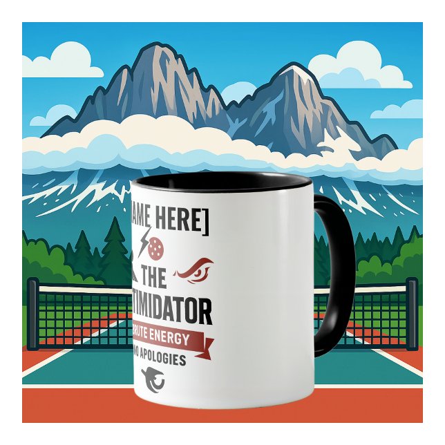 Pickleball-Kaffeetasse mit dem Intimidator-Design Tasse (PICKLEBALL PERSONALIZED NAME COFFEE MUG)