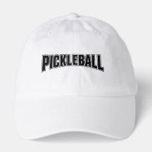 Pickleball-Kapendesign schwarz und weiß