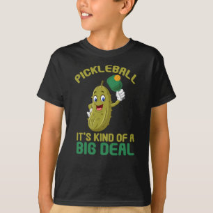 Pickleball Kid Big Deal Pickle Sport T-Shirt