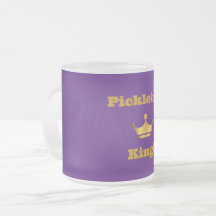 Pickleball King coffee Tasse - lila & gold