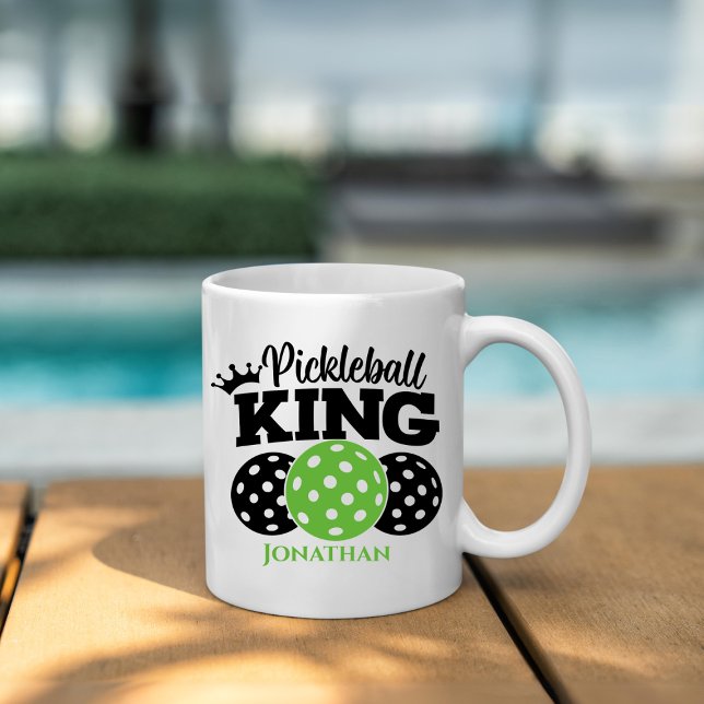 Pickleball King Personalisiert Kaffeetasse (Von Creator hochgeladen)