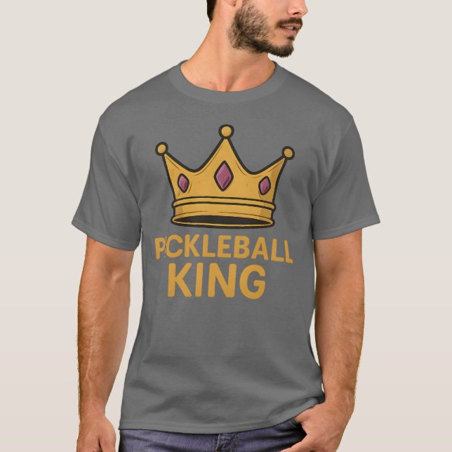 Pickleball King Shirt - Kronmeister (Vorderseite)