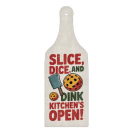 Pickleball Kitchen’s Open Funny Paddle Schneidebrett