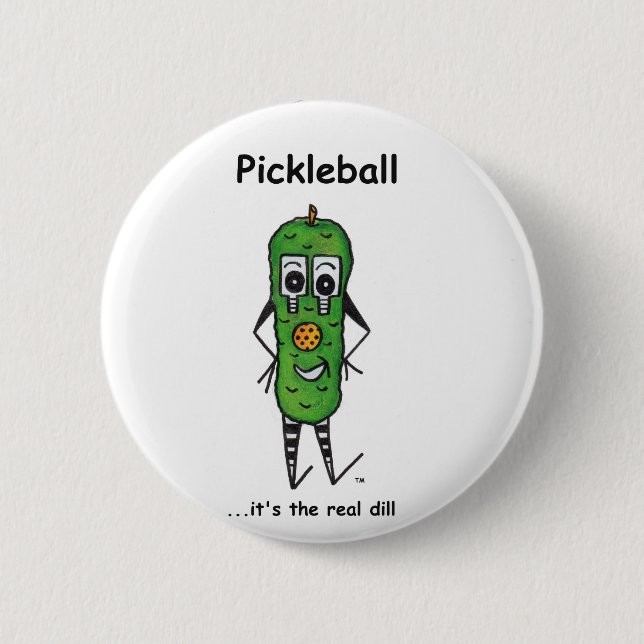 Pickleball Knopf Button (Vorderseite)