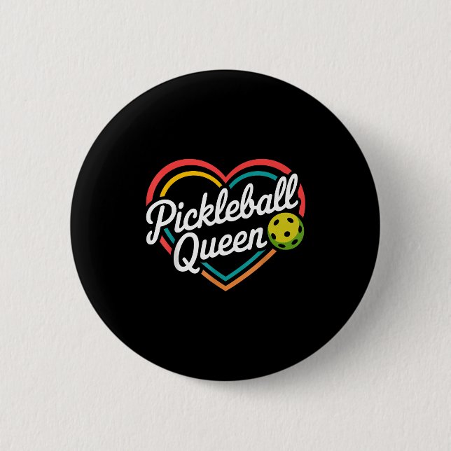 Pickleball-Königin  Button (Vorderseite)