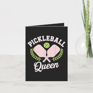 Pickleball-Königin Lustige Pickleball-Spielerin Feiertagskarte