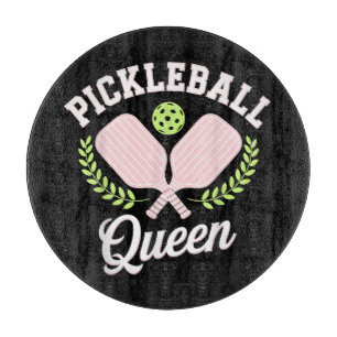 Pickleball-Königin Lustige Pickleball-Spielerin Schneidebrett