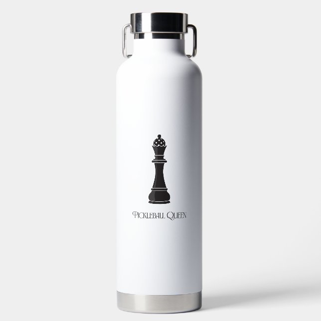 Pickleball-Königin Trinkflasche (Vorderseite)