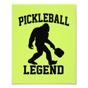 Pickleball Legend Funny Bigfoot Fotodruck