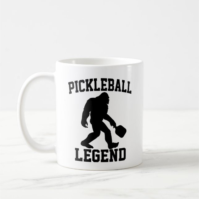 Pickleball Legend Funny Bigfoot Kaffeetasse (Links)