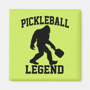 Pickleball Legend Funny Bigfoot Magnet