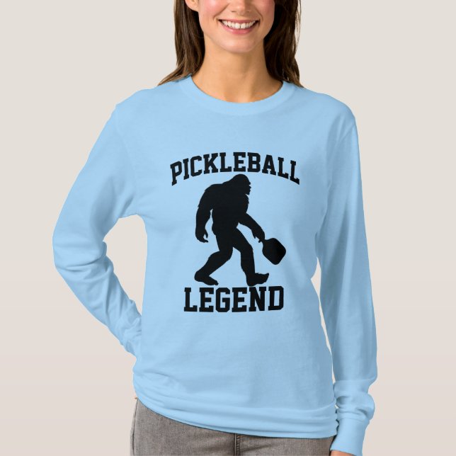 Pickleball Legend Funny Bigfoot T-Shirt (Vorderseite)