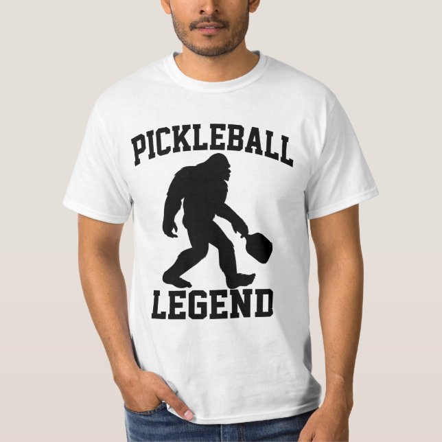 Pickleball Legend Funny Bigfoot T-Shirt (Vorderseite)