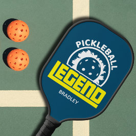 Pickleball Legend Typografy Personalisiert Name Schläger