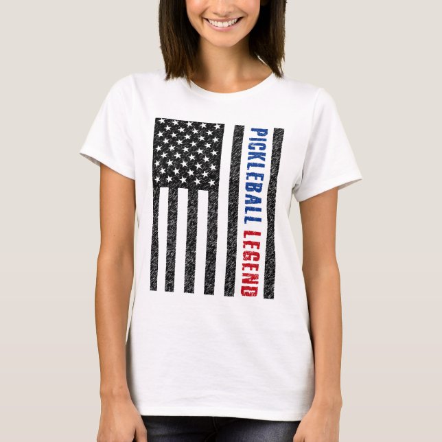 Pickleball Legend USA T-Shirt (Vorderseite)