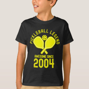 Pickleball-Legende großartig seit 2004 Retro 22. T-Shirt