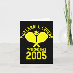 Pickleball-Legende großartig seit 2005 Retro 21. Karte