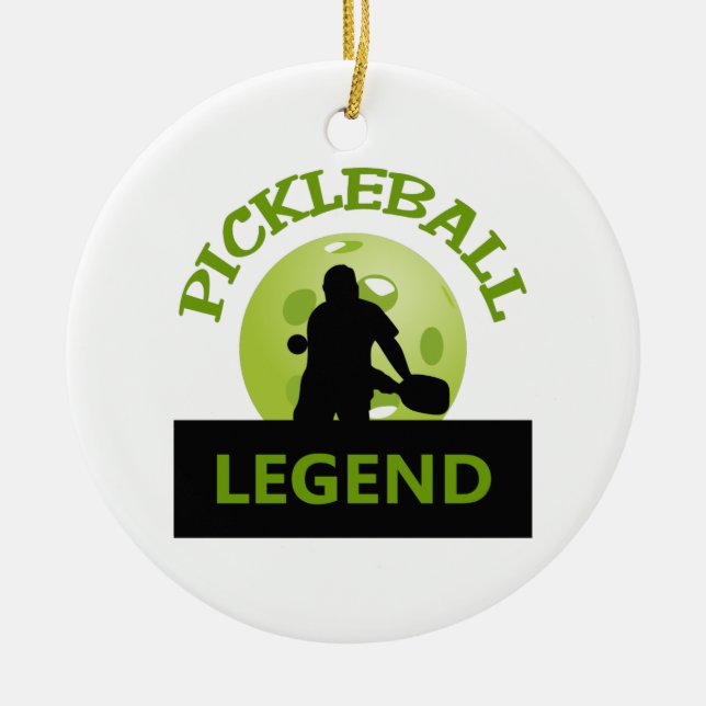 PICKLEBALL LEGENDE KERAMIKORNAMENT (Vorne)