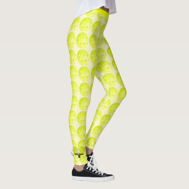 Pickleball-Leggings mit Paddeln Leggings (Rechts)