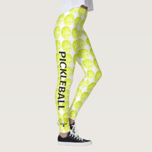 Pickleball Leggings von Frauen mit Paddelzüchtern