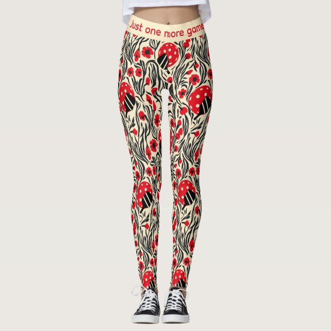 Pickleball Legs und Die Lass Leggings (Vorderseite)