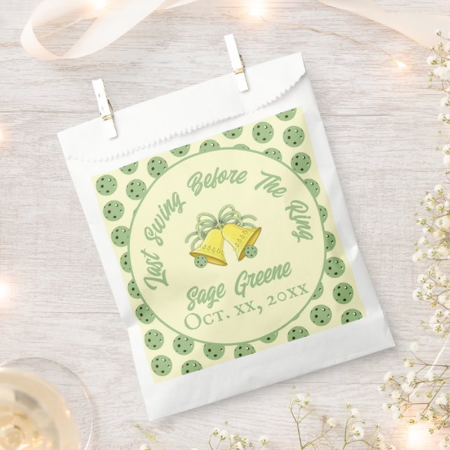 Pickleball Letzter Schwung vor dem Ring Sage & Cre Geschenktütchen (Ausgeschnitten)