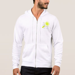 Pickleball-Liebe - Neon Paddle und Ball Design Hoodie
