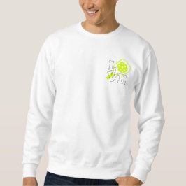 Pickleball-Liebe - Neon Paddle und Ball Design Sweatshirt