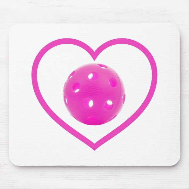 Pickleball Liebe Pink Pickball Sport Rosa Mousepad (Vorne)