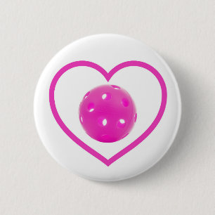 Pickleball-Liebe Rosa Pickball-Sport Rosa Button