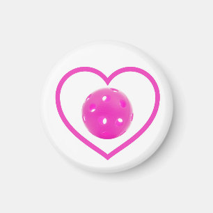 Pickleball Liebe rosa Pickle Ball Sport rosa Magnet