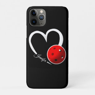 Pickleball-Liebe Weißes Herz - Rotes Pickleball Case-Mate iPhone Hülle