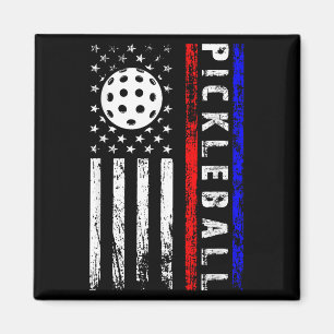 Pickleball Liebhaber 4. Juli American Flag Pickle Magnet