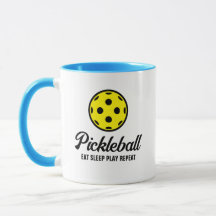 Pickleball Liebhaber Kaffee Tasse mit lustigem Zit