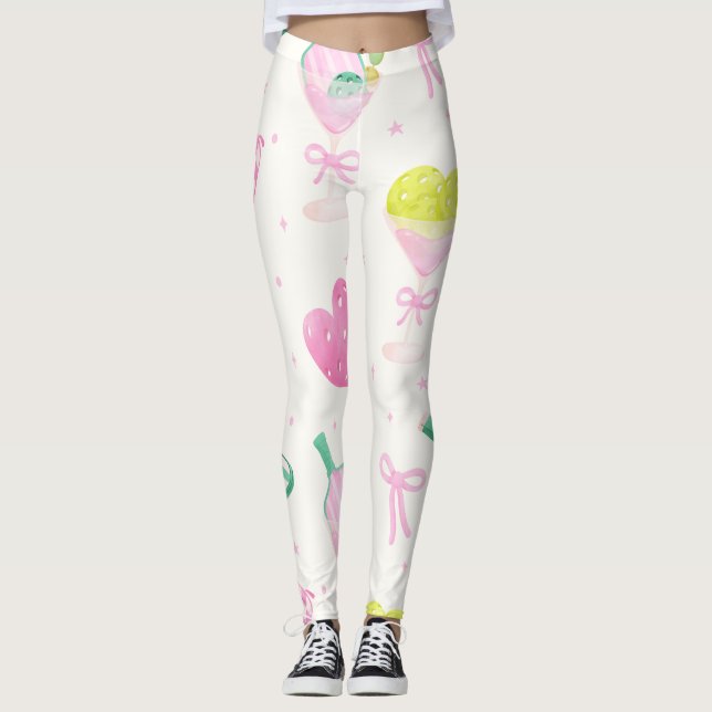 Pickleball-Liebhaber Leggings  (Vorderseite)