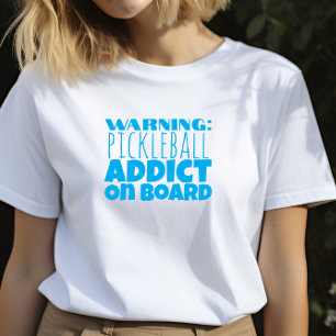 Pickleball-Liebhabers Traum lustiges blaues Slogan T-Shirt